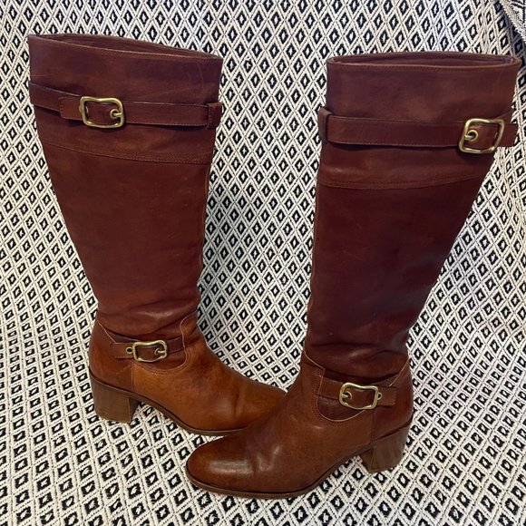 Coach Leather Boots - Picture 1 of 16